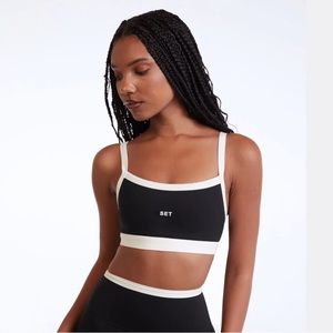 NWT Setactive Sportbody Contrast Scoop Bra